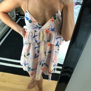 Flowered sun dress UO